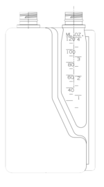 33989 1 Liter 28-410 HDPE Twin Neck Bettix